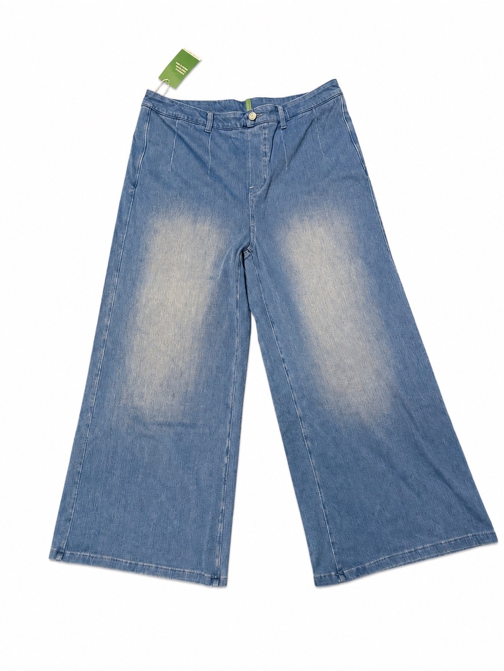 HALARA Light Blue High-Rise Pull On Wide Leg Jeans - Picture 4 of 5